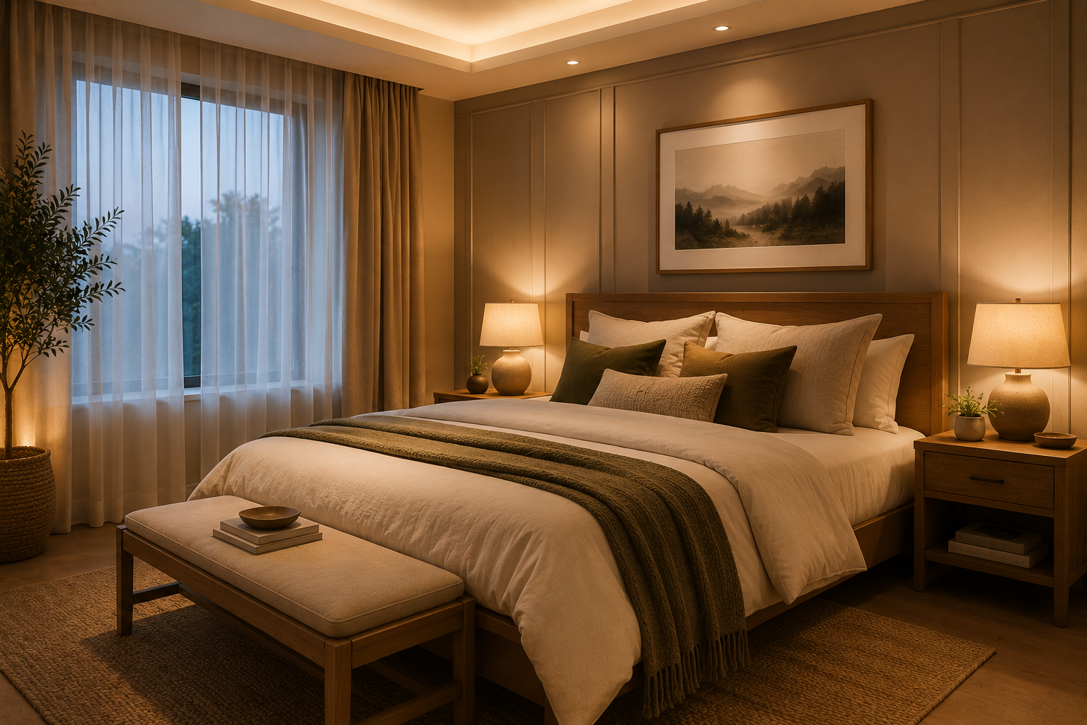 Styled bedroom